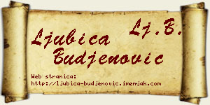 Ljubica Buđenović vizit kartica